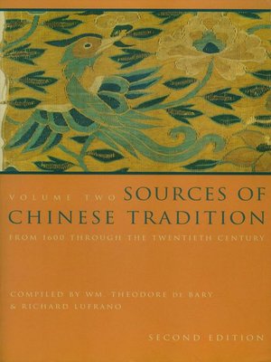 cover image of Sources of Chinese Tradition
